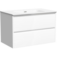 Тумба под раковину Sancos Libra 80 LB80W подвесная Белый глянец