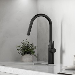 Смеситель для кухни Sancos Grand SC4002MB черный матовый