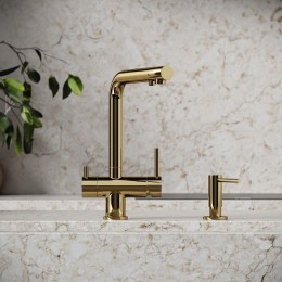 Смеситель для кухни Sancos Foster SC4014ZG цвет Полированное золото