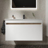 Тумба под раковину Sancos Smart 90 SM90W подвесная Белый глянец