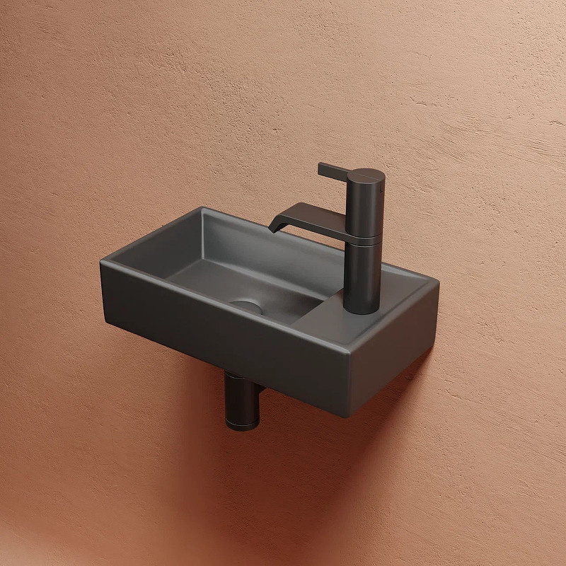 Раковина Ceramicanova Element 41 L CN6051LMDH Темный антрацит матовый