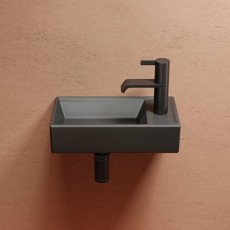 Раковина Ceramicanova Element 41 L CN6051LMDH Темный антрацит матовый
