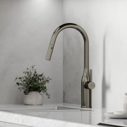 Смеситель для кухни Sancos Grand SC4002GG Вороненная сталь