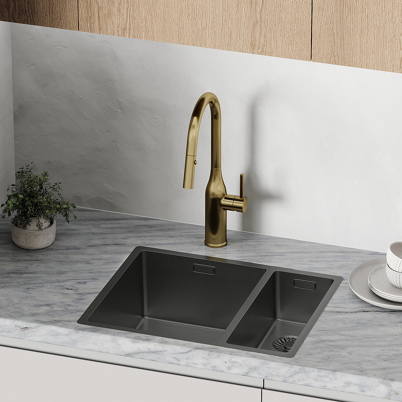 Смеситель для кухни Sancos Grand SC4002BG Золото брашированное