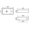 Раковина Ceramicanova Element 41 L CN6051LMW Белая матовая