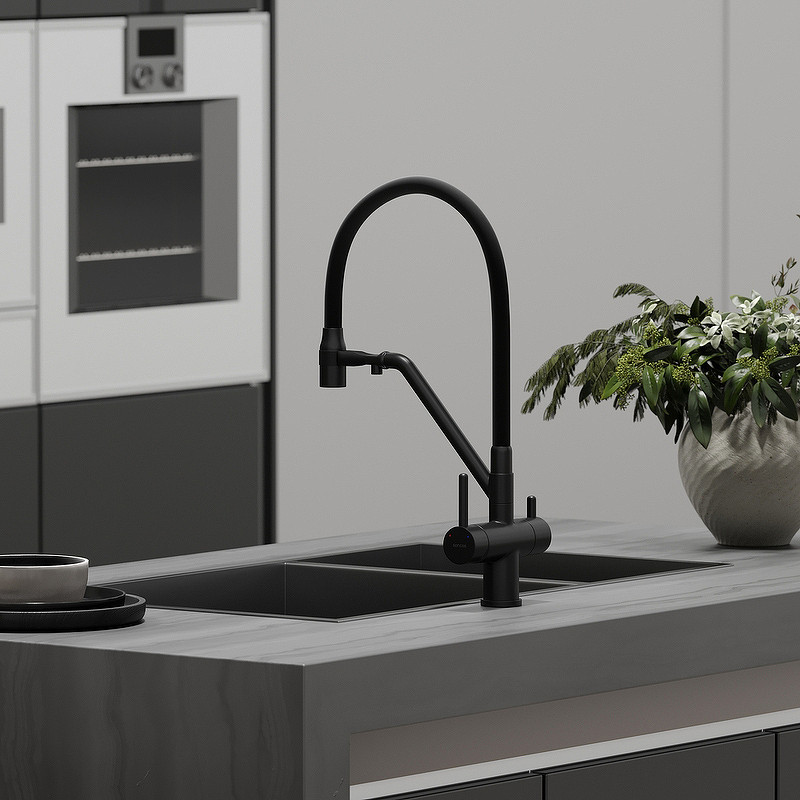 Смеситель для кухни Sancos Dora SC4003MB черный матовый