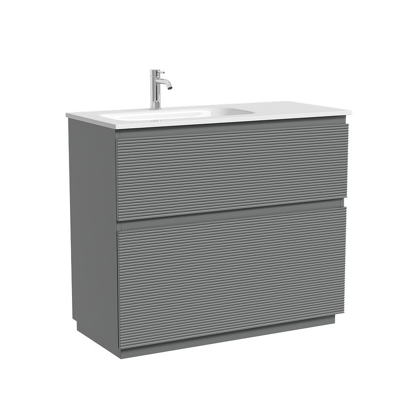 Тумба под раковину Sancos Folk Floor 99,5 FL100FLES цвет Ergraut soft