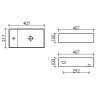 Раковина Ceramicanova Element 41 R CN6051R Белая глянцевая