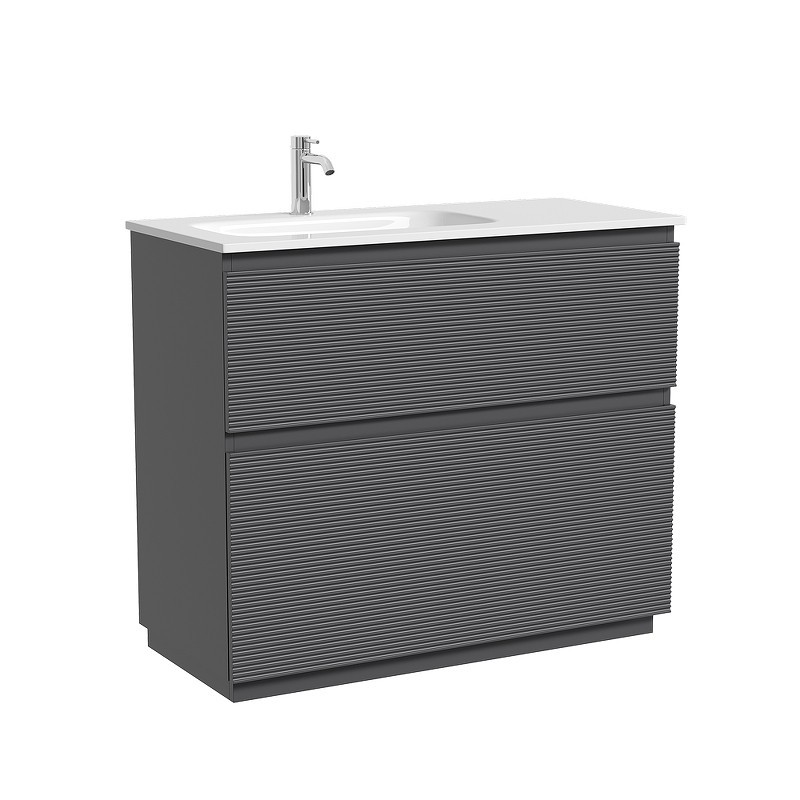 Тумба под раковину Sancos Folk Floor 99,5 FL100FLGS цвет Grey soft