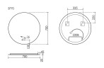 Зеркало Sancos Sfera 2.0 70 SF2.700 с бесконтактным выключателем и диммером