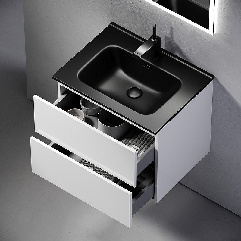 Тумба под раковину Sancos Urban 60 UR60W подвесная Белый глянец