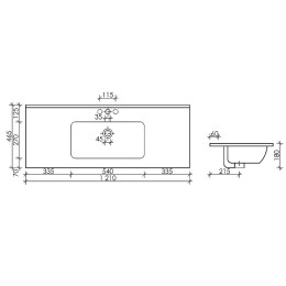 Раковина Ceramicanova Element 120 CN7006 Белая