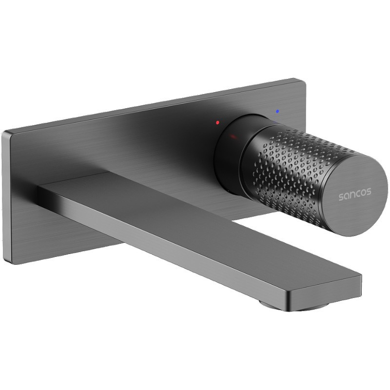 Смеситель для раковины Sancos Nexus SC9013GG Вороненая сталь