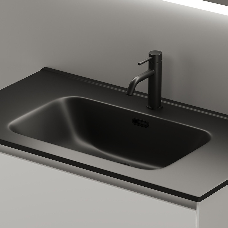 Тумба под раковину Sancos Cento 80 CN80W подвесная Белый глянец