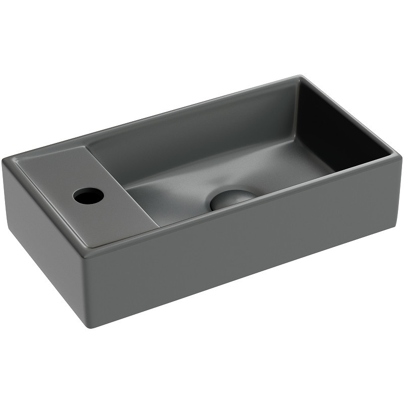 Раковина Ceramicanova Element 41 R CN6051RMDH Темный антрацит матовый