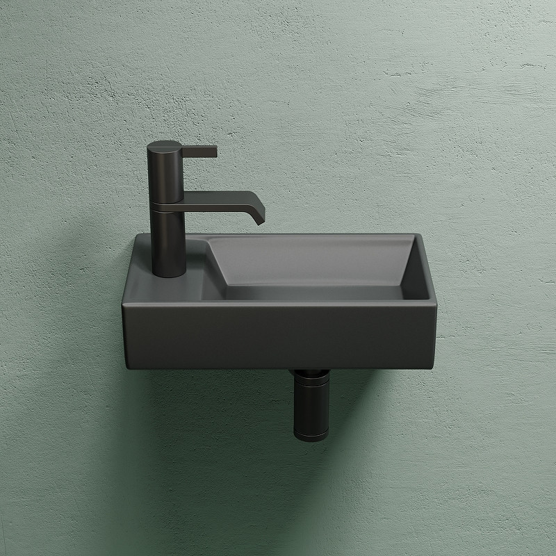 Раковина Ceramicanova Element 41 R CN6051RMDH Темный антрацит матовый