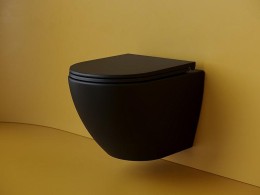 Унитаз Ceramicanova Metropol CN4002TMB подвесной Черный матовый с сиденьем Микролифт