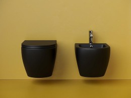 Унитаз Ceramicanova Metropol CN4002TMB подвесной Черный матовый с сиденьем Микролифт