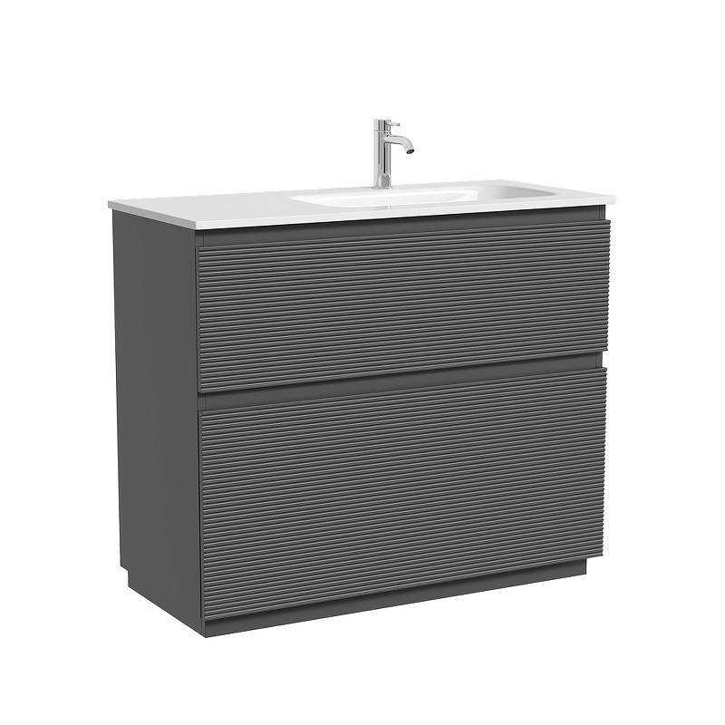 Тумба под раковину Sancos Folk Floor 99,5 FL100FRGS цвет Grey soft
