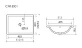 Раковина Ceramicanova Era 46 CN15002 цвет Белый