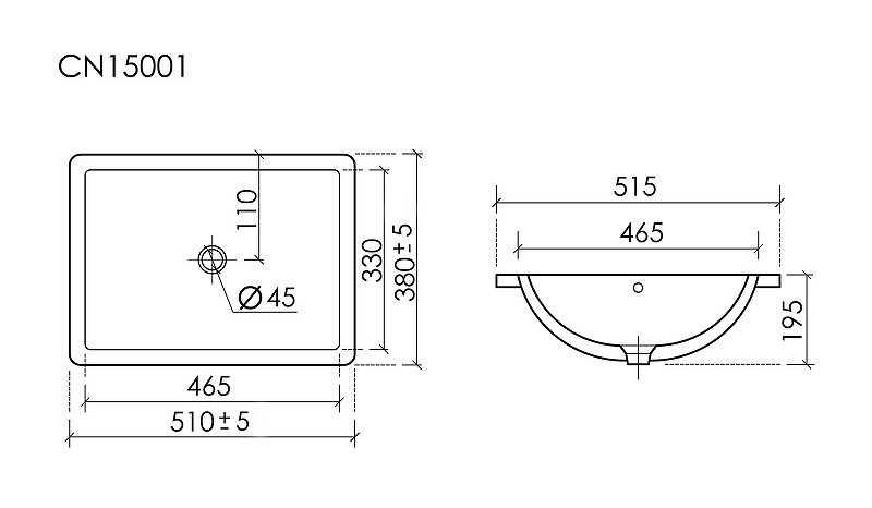 Раковина Ceramicanova Era 46 CN15002 цвет Белый