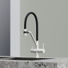Смеситель для кухни Sancos Dora SC4003GR Белый гранит Черный