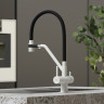 Смеситель для кухни Sancos Dora SC4003GR Белый гранит Черный