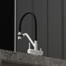 Смеситель для кухни Sancos Dora SC4003GR Белый гранит Черный