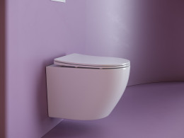 Комплект унитаза Ceramicanova Uno Rimless CN11001 с инсталляцией Tece Now 9400414 с сиденьем Микролифт и Черной матовой клавишей смыва