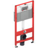 Комплект унитаза Ceramicanova Uno Rimless CN11001 с инсталляцией Tece Now 9400414 с сиденьем Микролифт и Черной матовой клавишей смыва