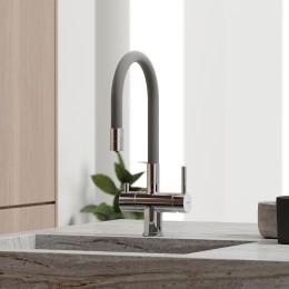 Смеситель для кухни Sancos Lucia SC4004CH Хром Серый