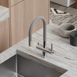 Смеситель для кухни Sancos Lucia SC4004CH Хром Серый