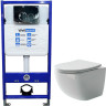 Комплект унитаза Ceramicanova Forma CN3009 с инсталляцией WellWant Standart 50 WWISI1110B