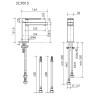 Смеситель для раковины Sancos Studio SC9015BG Золото брашированное