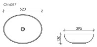 Раковина-чаша Ceramicanova Element 52 CN6017MW Белая матовая