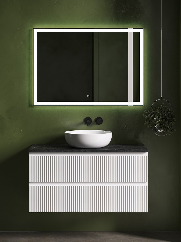 Тумба под раковину Sancos Snob R 100 SNR100W подвесная Bianco
