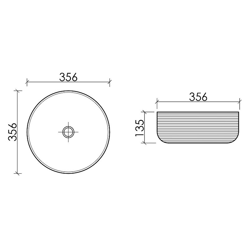 Раковина-чаша Ceramicanova Element 36 CN6073 Белая глянцевая