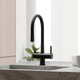 Смеситель для кухни Sancos Lucia SC4004MB черный матовый