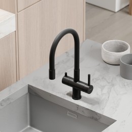 Смеситель для кухни Sancos Lucia SC4004MB черный матовый