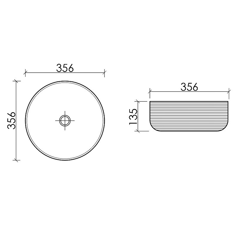 Раковина-чаша Ceramicanova Element 36 CN6073MDH Темный антрацит матовый