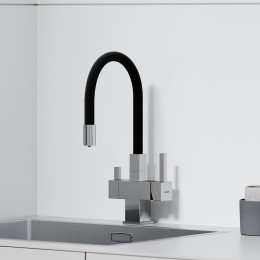 Смеситель для кухни Sancos Arno SC4005CH Хром Черный