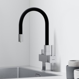 Смеситель для кухни Sancos Arno SC4005CH Хром Черный