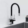 Смеситель для кухни Sancos Arno SC4005CH Хром Черный