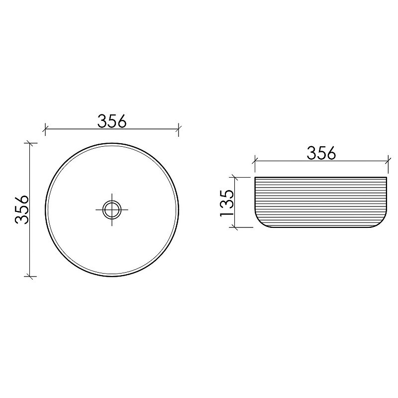Раковина-чаша Ceramicanova Element 36 CN6073MH Антрацит матовый