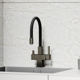 Смеситель для кухни Sancos Arno SC4005GG Вороненая сталь Черный