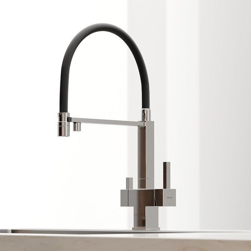 Смеситель для кухни Sancos Moro SC4006CH Хром Черный