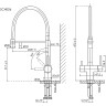 Смеситель для кухни Sancos Moro SC4006CH Хром Черный