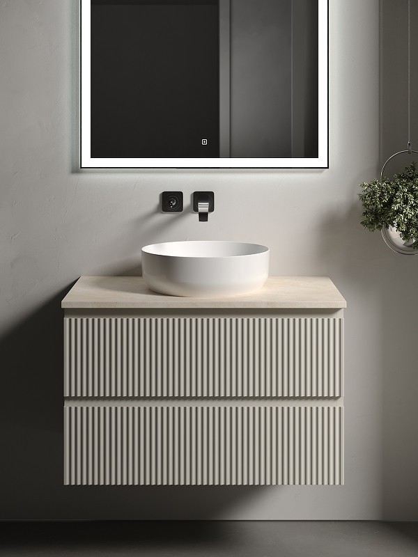 Тумба под раковину Sancos Snob R 80 SNR80CE подвесная Beige Soft
