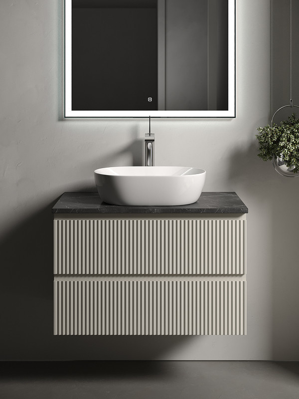Тумба под раковину Sancos Snob R 80 SNR80CE подвесная Beige Soft