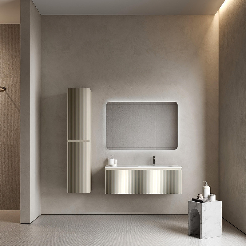 Тумба под раковину Sancos Snob R 1.0 100 R SNR1.0100RCE подвесная цвет Beige Soft